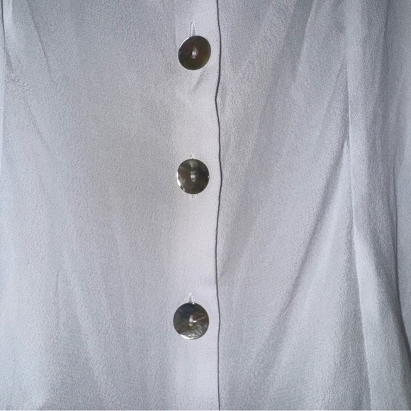 H&M White Button-Front Ruffle Strap Top - Picture 3 of 8